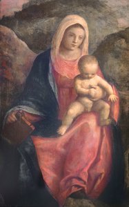マドンナと子供（パネル） 作： Giovanni Bellini